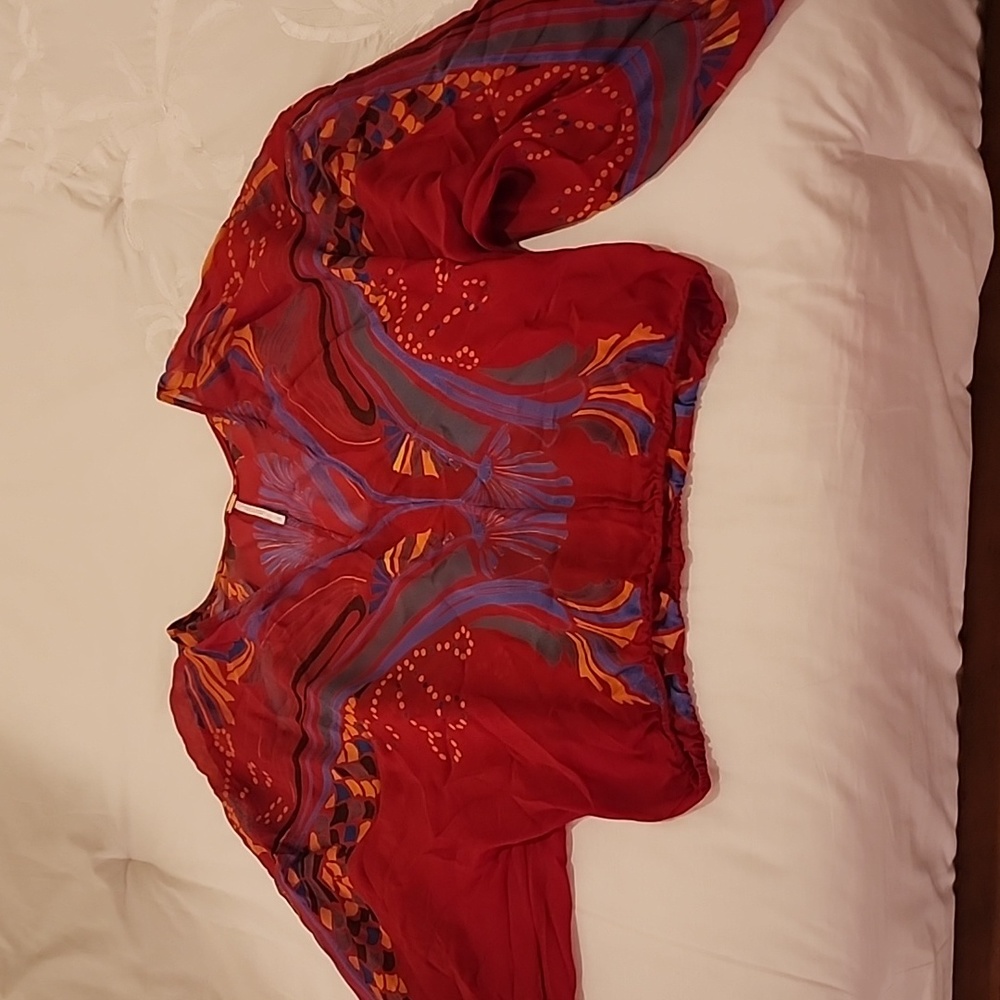Free People Beneath the Sea Butterfly Crop Top - Picture 3 of 6